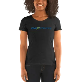 247 Sports Primary Logo Women's Tri-Blend Short Sleeve T-Shirt