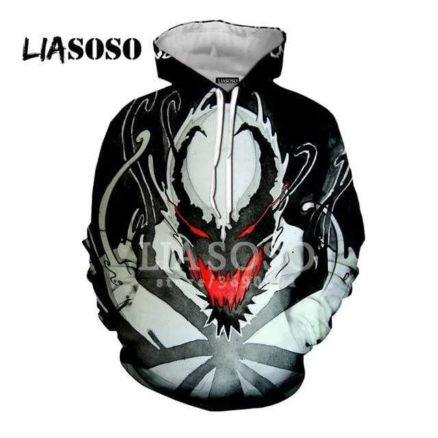 3D Print Superhero Venom Hoodies