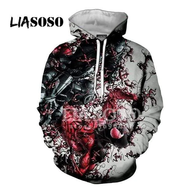 3D Print Superhero Venom Hoodies