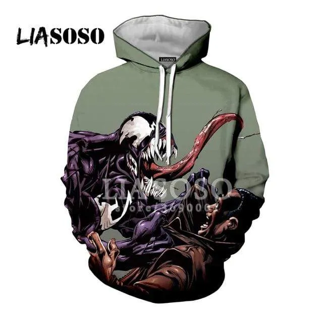 3D Print Superhero Venom Hoodies