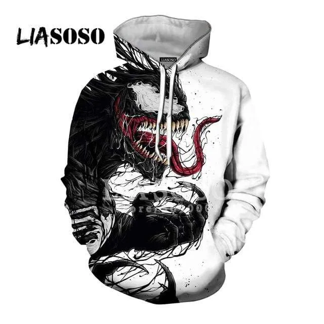 3D Print Superhero Venom Hoodies