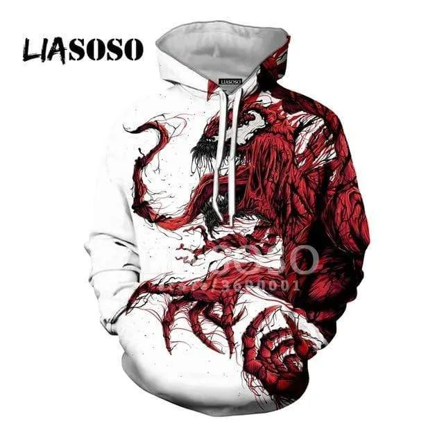 3D Print Superhero Venom Hoodies