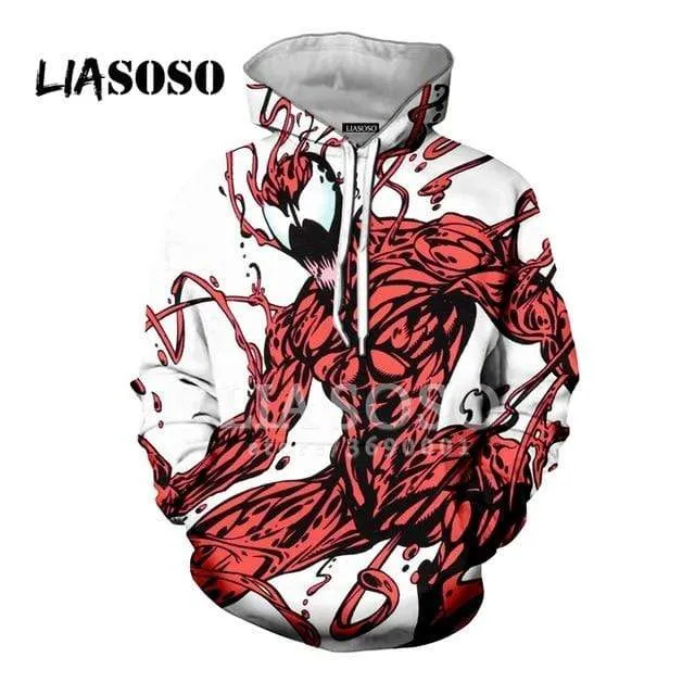 3D Print Superhero Venom Hoodies
