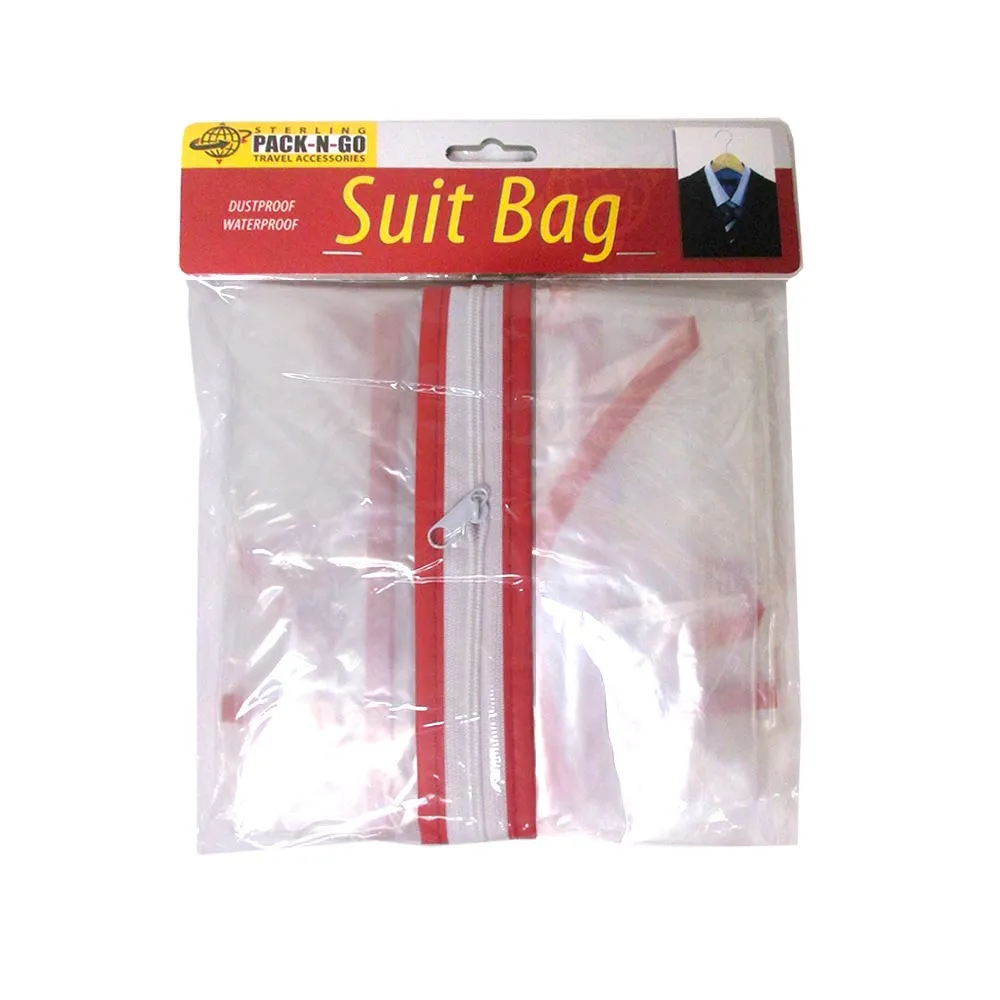 3X Clear Foldable Garment Bags 34" Suit Dress Jacket Cover Zipper Storage Travel