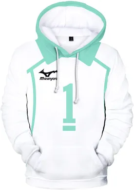 Anime Haikyuu Hoodie - Oikawa Tooru Cosplay Hooded Volleyball Sweatshirt