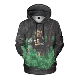 Apex Legends Hoodies - Bangalore 3D Print Pullover Gaming Hoodie