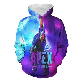 Apex Legends Hoodies - Wraith Fashion 3D Print Drawsrting Pullover Gaming Hoodie