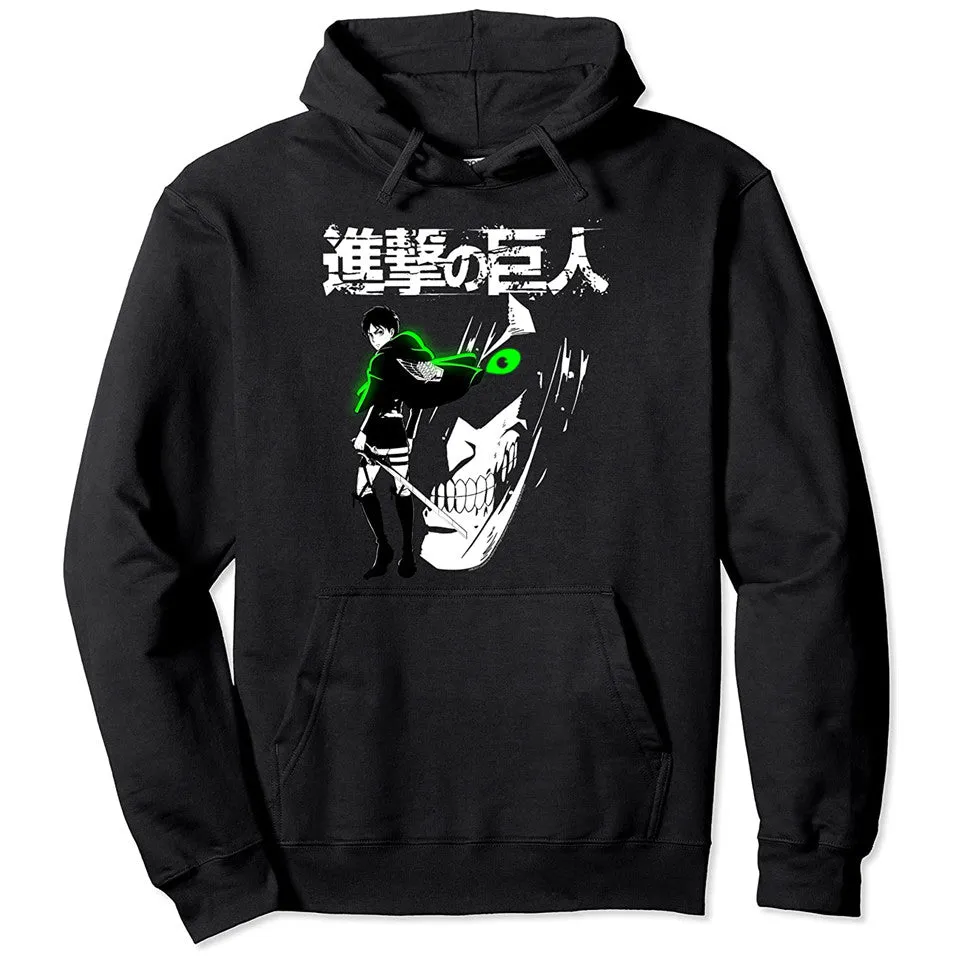 Attack on Titan Eren Jaeger Glow Pullover Hoodie