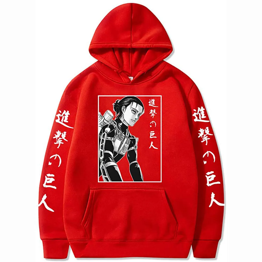 Attack on Titan Eren Yeager Hoodie Sweatshirts Anime Pullover Unisex Harajuku Tracksui