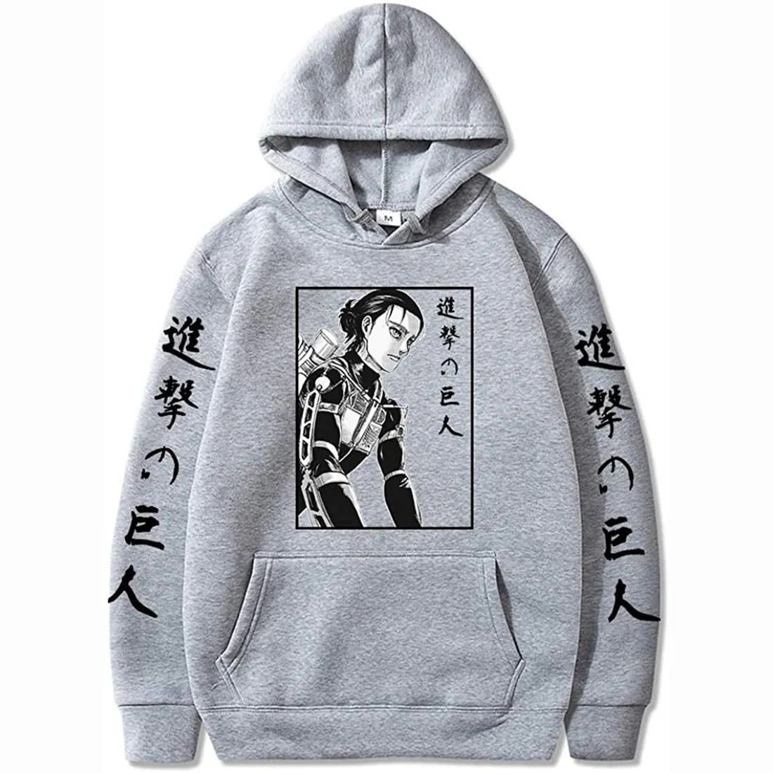Attack on Titan Eren Yeager Hoodie Sweatshirts Anime Pullover Unisex Harajuku Tracksui