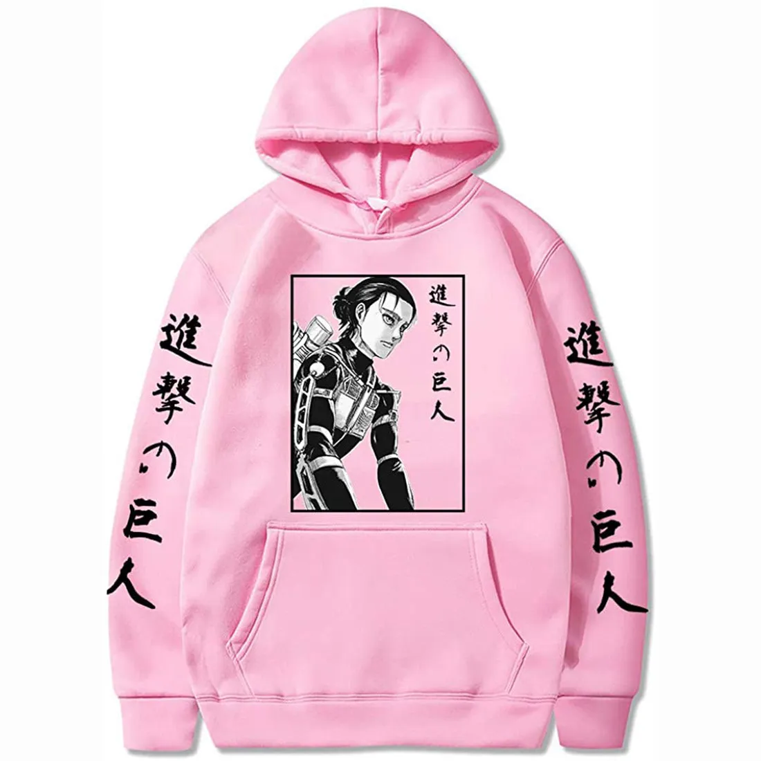 Attack on Titan Eren Yeager Hoodie Sweatshirts Anime Pullover Unisex Harajuku Tracksui