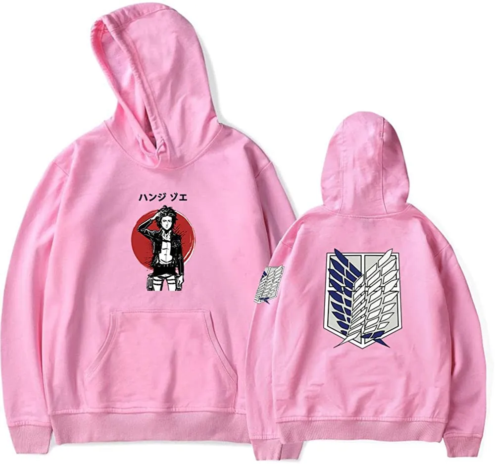 Attack on Titan Hange Zo Hoodie Sweatshirts Anime Pullover Unisex Harajuku Tracksui