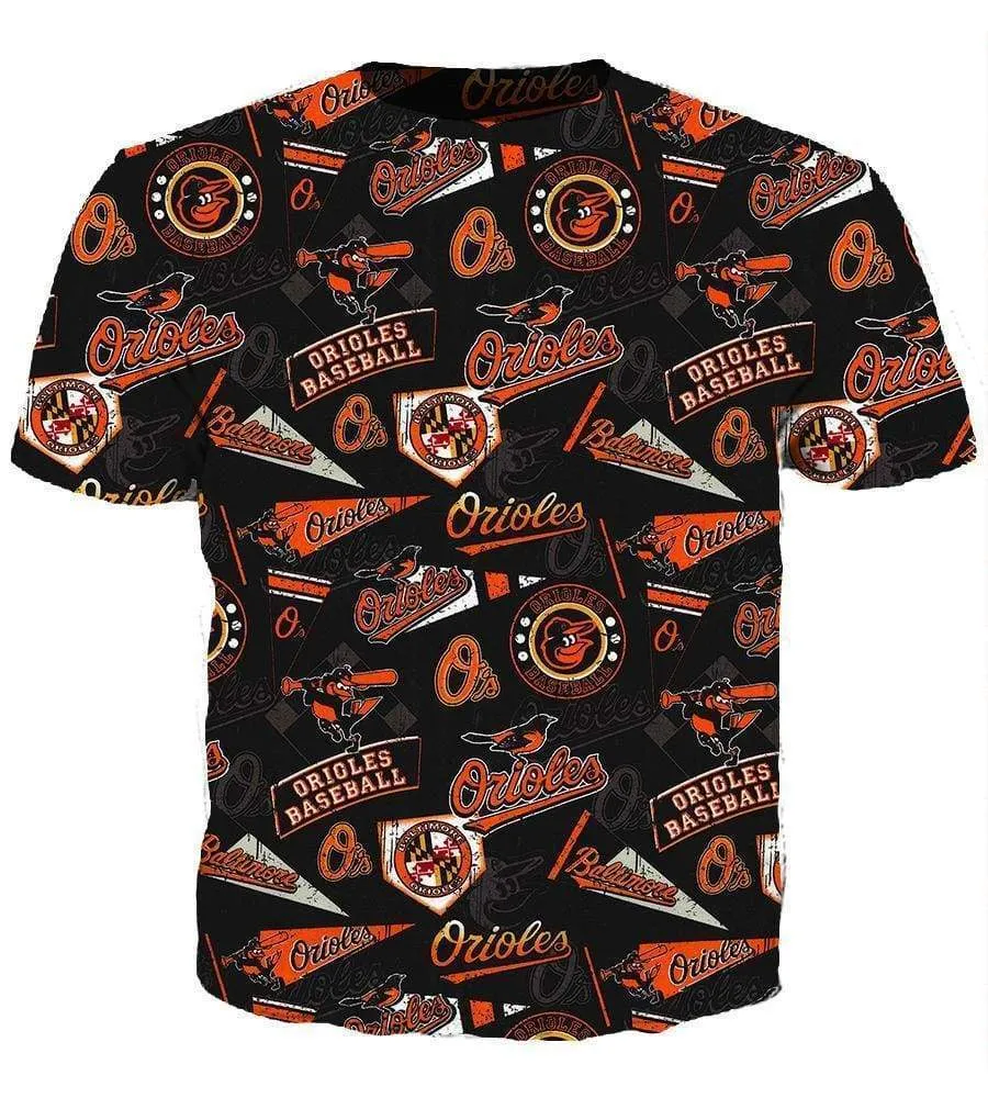 Baltimore Orioles Hoodies - Pullover Black Hoodie