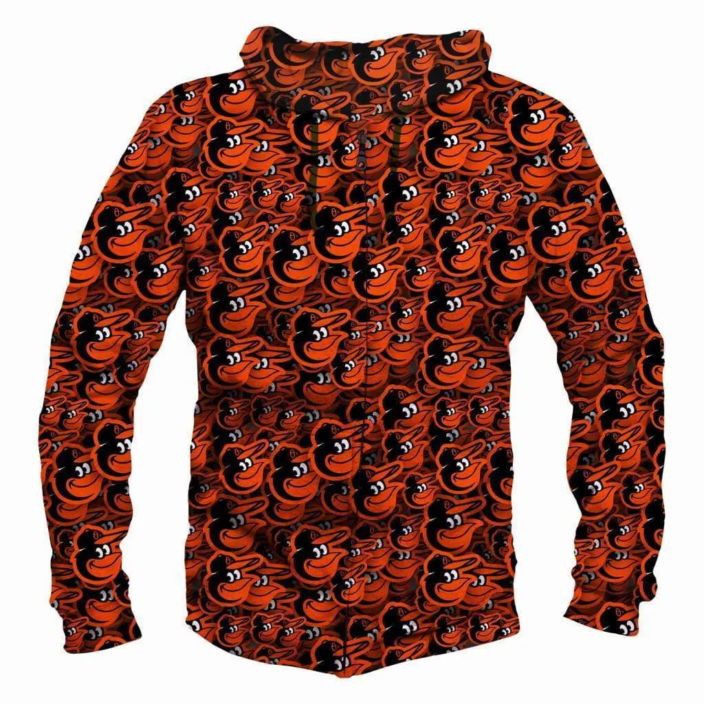 Baltimore Orioles Hoodies - Pullover Red Hoodie