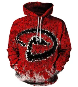 Baseball Arizona Diamondbacks Hoodies - Pullover Red Hoodie