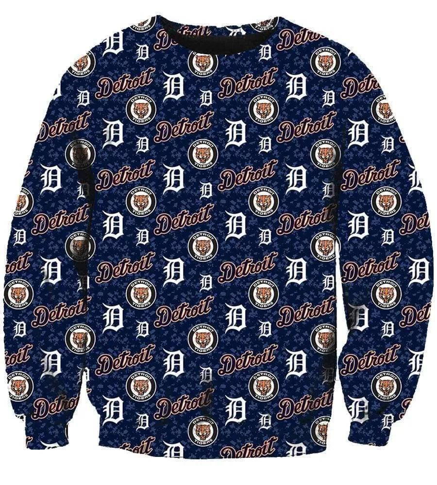 Detroit Tigers Hoodies - Pullover Blue Hoodie