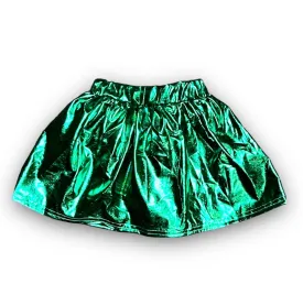 Green Metallic Skort