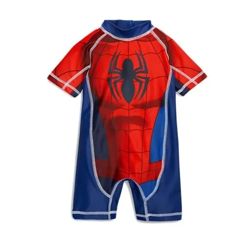 Kids Swimwear One Piece Boys Swimsuit Minions Batman Swimming Children Captain America Sport UPF50  Beachwear Baby Bathing Suit