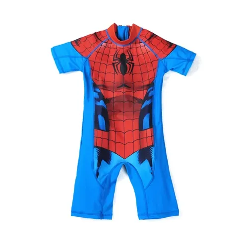 Kids Swimwear One Piece Boys Swimsuit Minions Batman Swimming Children Captain America Sport UPF50  Beachwear Baby Bathing Suit