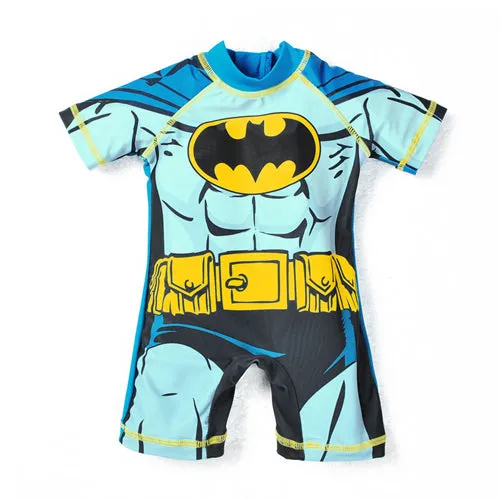 Kids Swimwear One Piece Boys Swimsuit Minions Batman Swimming Children Captain America Sport UPF50  Beachwear Baby Bathing Suit