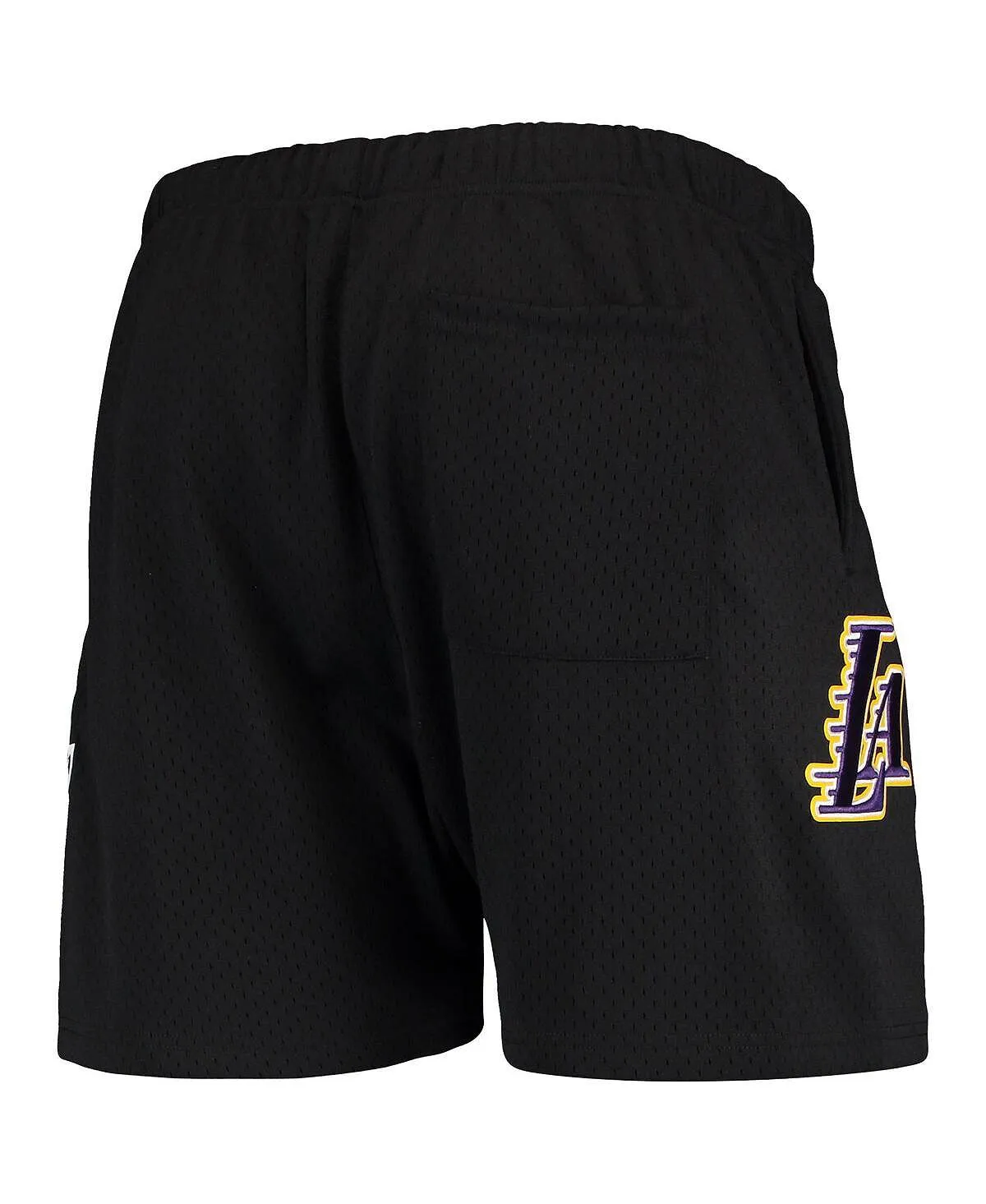Los Angeles Lakers Capsule Pro Standard Men's Black Mesh Shorts, Black