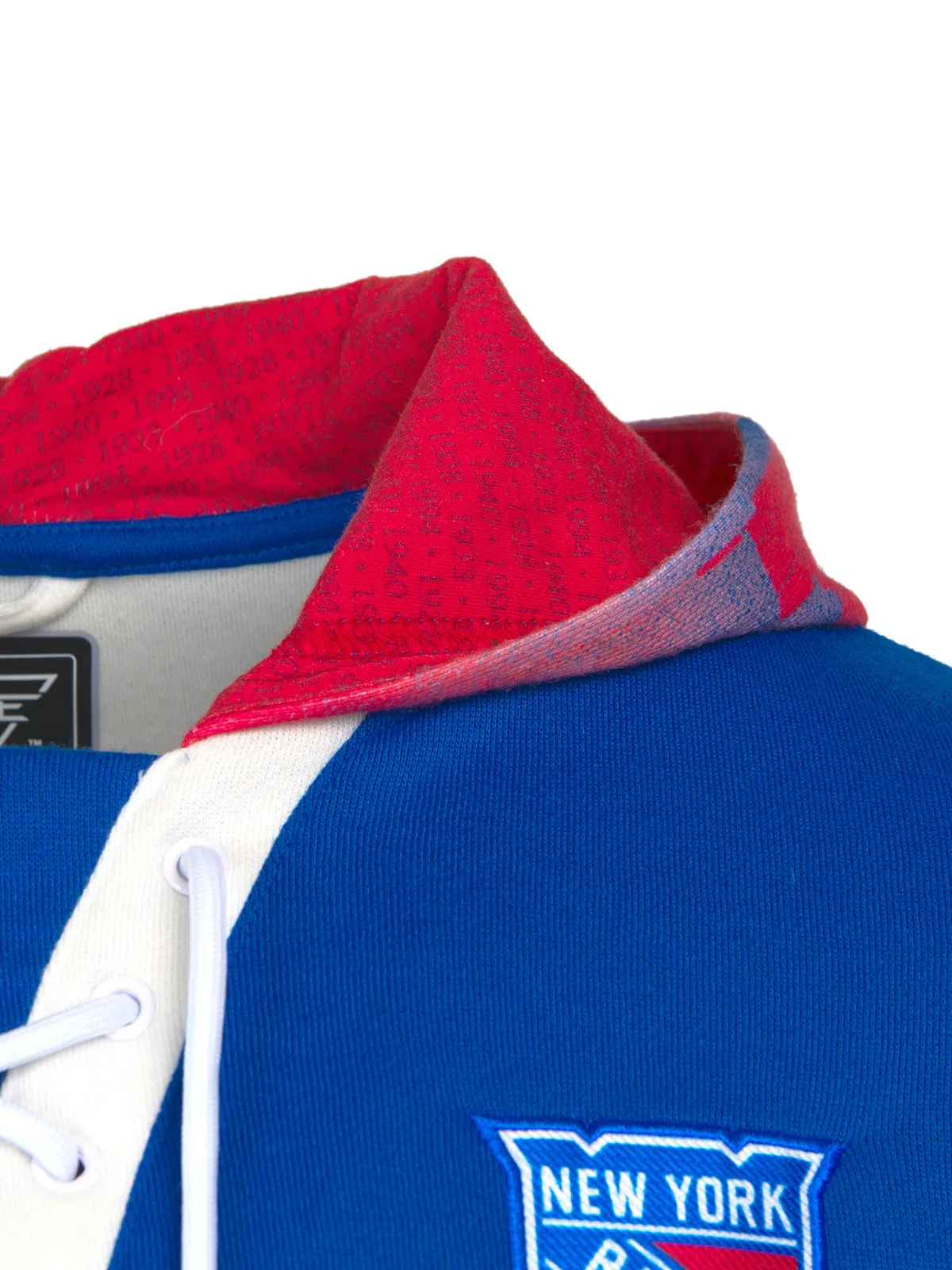 New York Rangers Lace-Up Hoodie