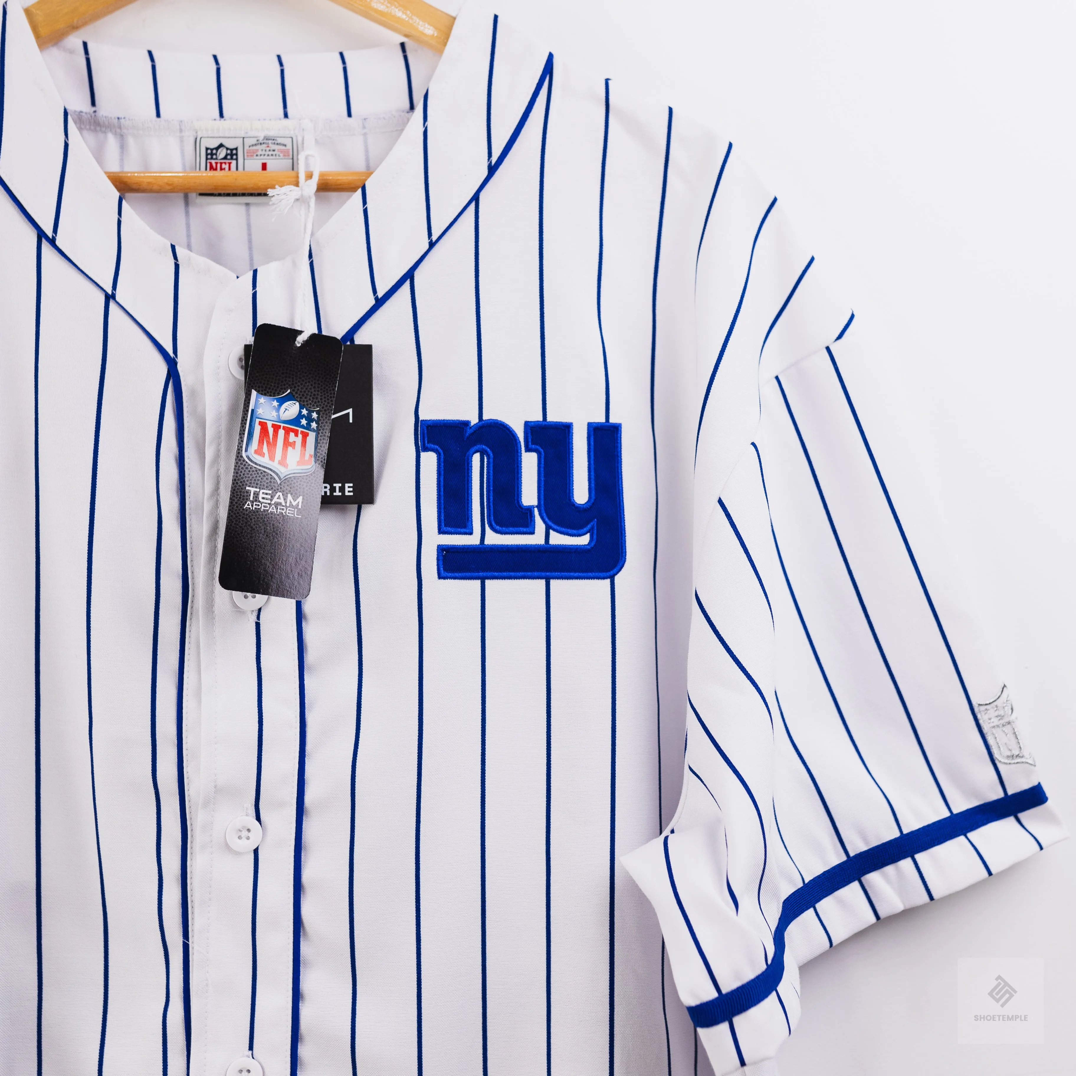 NFL Super Bowl Baseball Shirt - LCN NFL Pinstripe/NY
