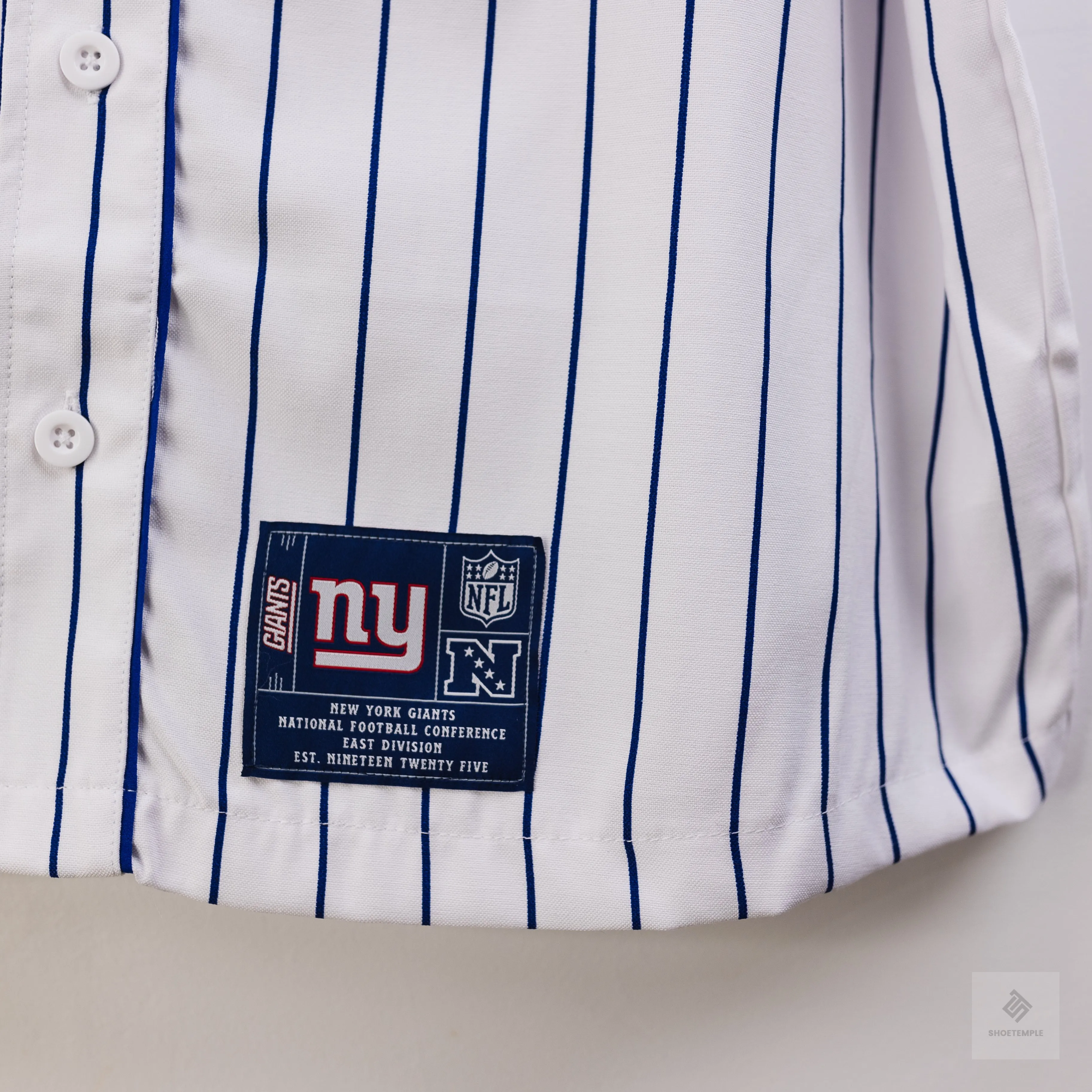 NFL Super Bowl Baseball Shirt - LCN NFL Pinstripe/NY