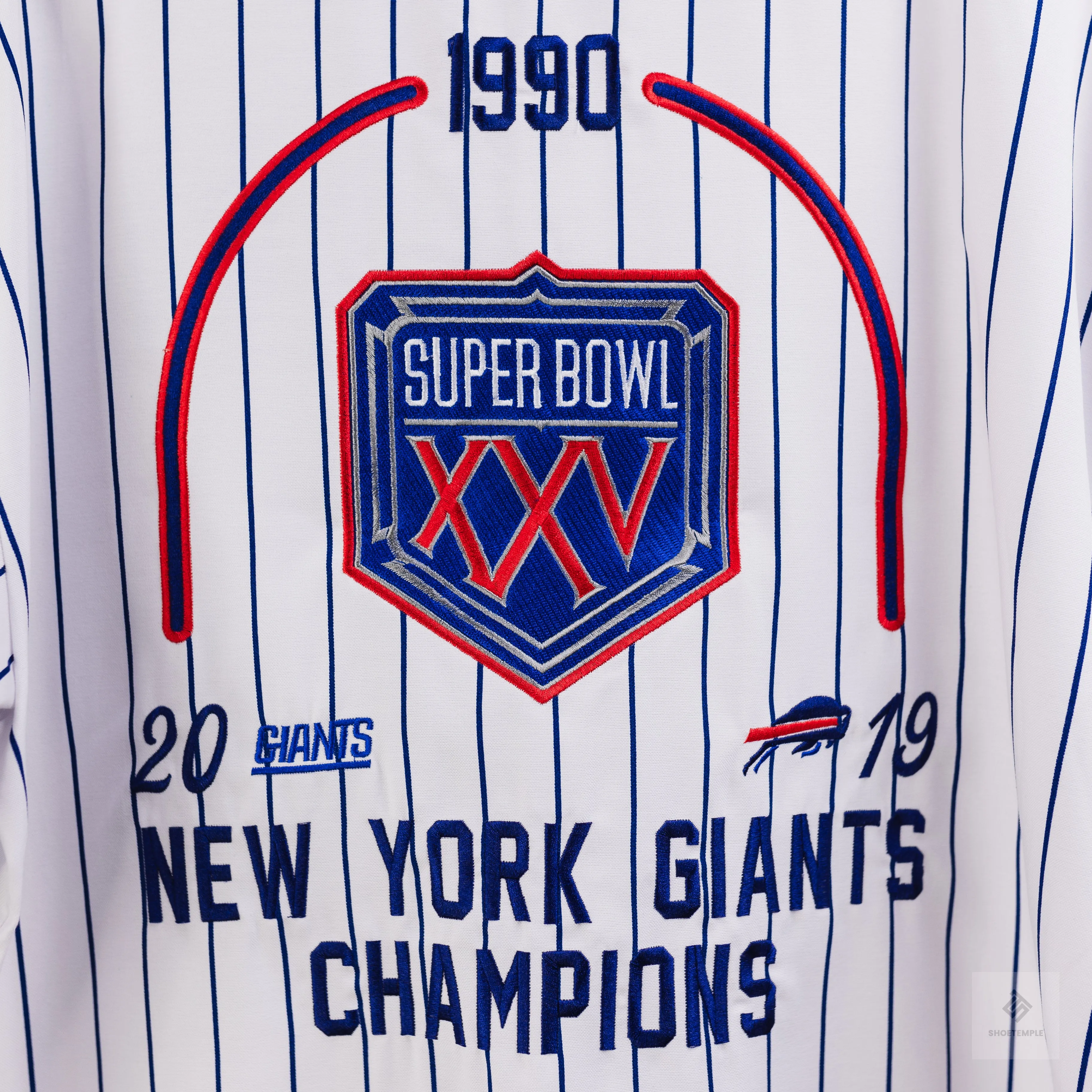 NFL Super Bowl Baseball Shirt - LCN NFL Pinstripe/NY