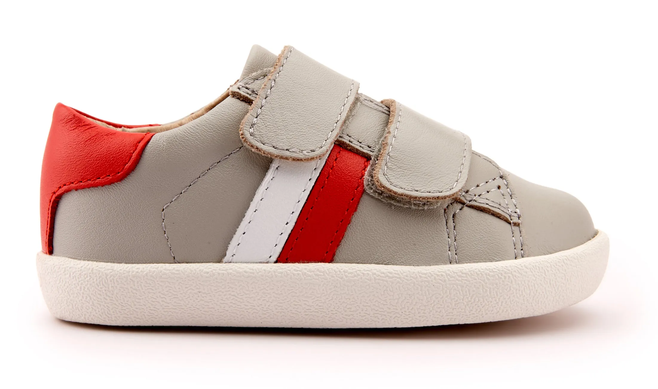 Old Soles Boy's 5069 Toddy Sport Sneakers - Gris/Bright Red/Snow