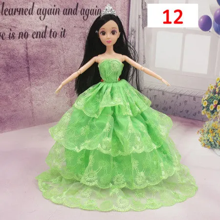 Princess Doll Clothes Dress Fashion Wedding Dress Clothing Evening Gown Clothes Doll Accessories For Toys For Girls