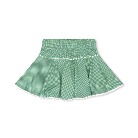 Quinn Skort - Augusta Green Minigingham, Pure Coconut
