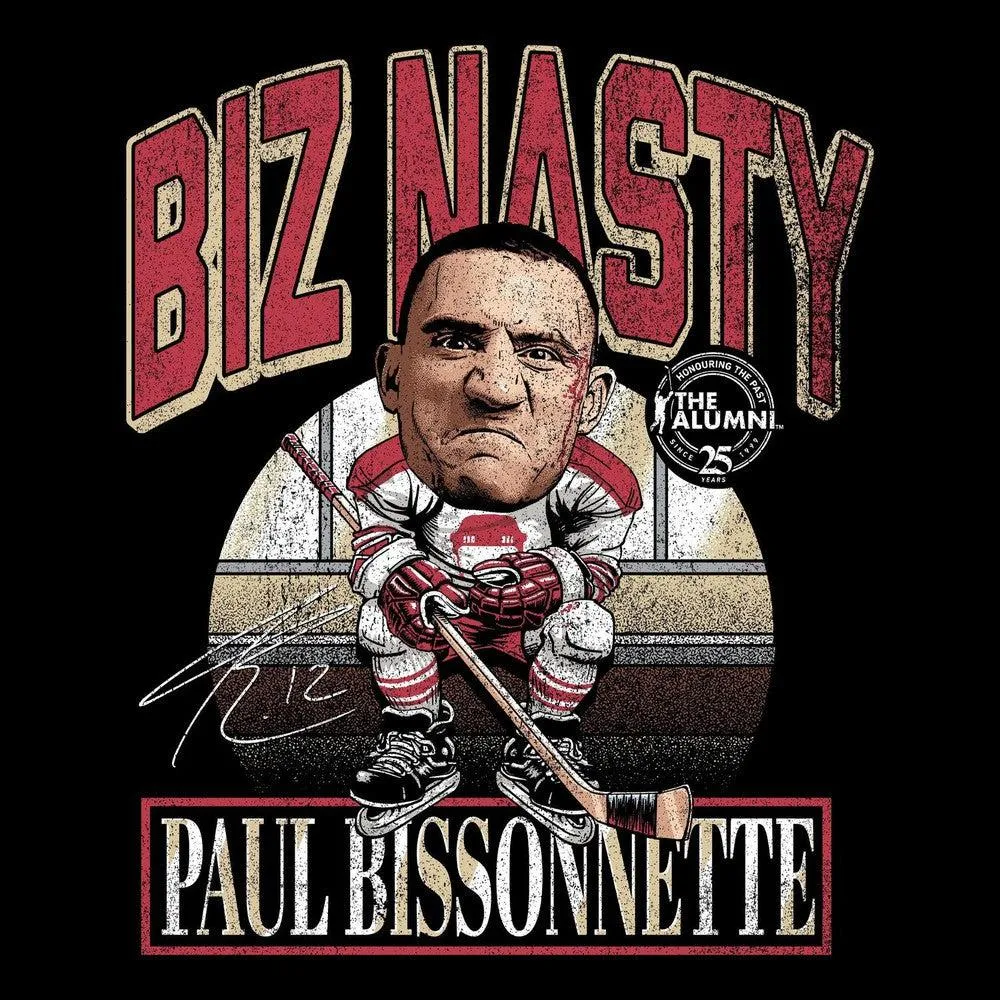 Spittin Chiclets x NHL Alumni Association Biz Nasty Mineral Wash Tee